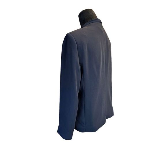 The Fold Le Marais Wrap Jacket Navy Blazer Women’s Size 16 - Picture 2 of 12
